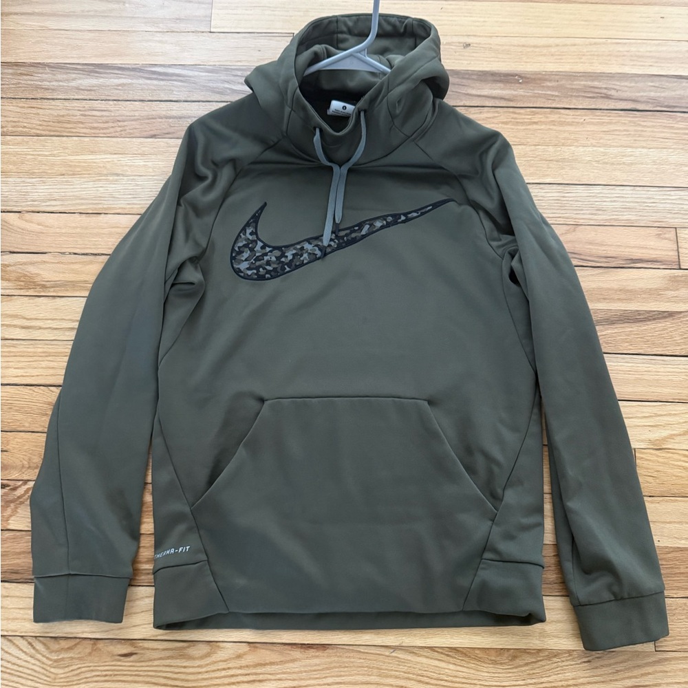 Nike Men's Dark Olive Pullover Hoodie